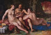Hendrick Goltzius Lot and his daughters. France oil painting artist